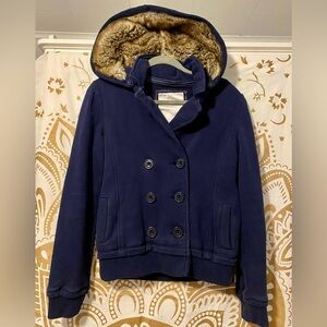Y2K American Eagle Hoodie with Fur Detachable Hood